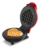 Dash Heart Compact Mini, Non-Stick Waffle Maker, Red