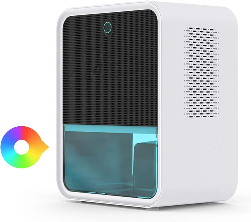 Bedroom Dehumidifier 2.2L Water Tank with Hygrometer RGB LED Light B7239