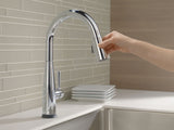 Delta 1-Handle Pull-Down Kitchen Faucet with Touch, Chrome