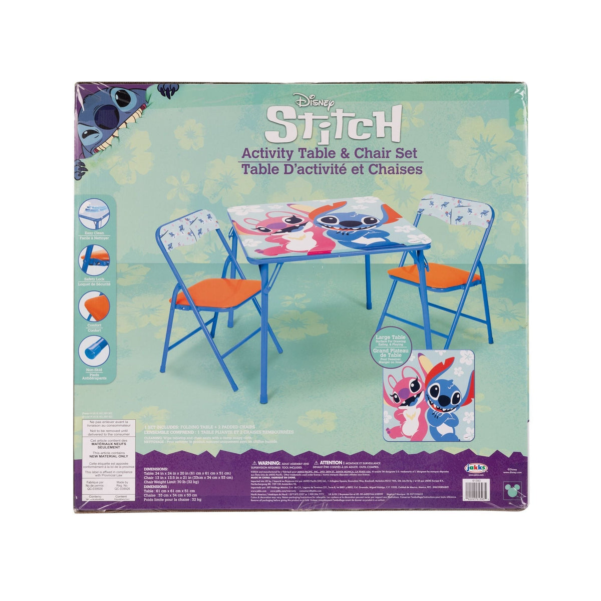 Washable Vinyl Activity Table Set, 3-pc