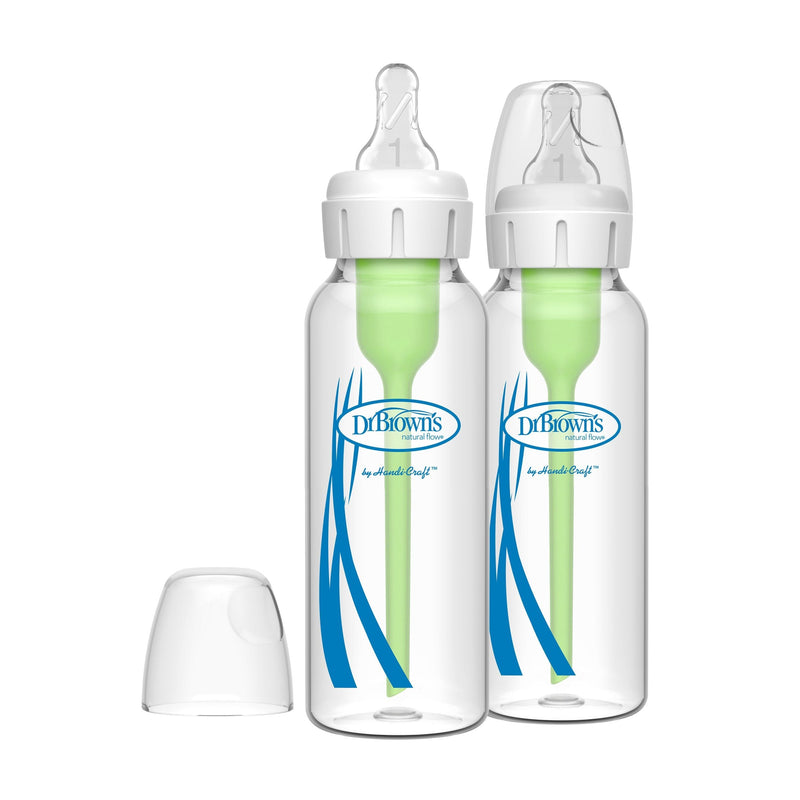 + Glass Narrow Bottles, 8-oz, 2-pk D9405