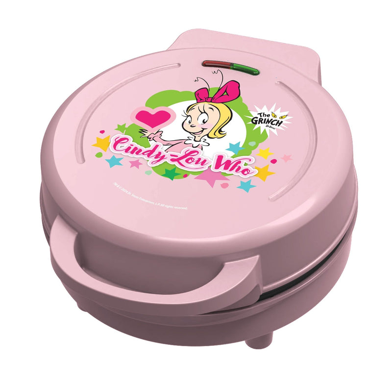 Dr. Seuss Cindy Lou Who Heart Shaped Waffle Pop Maker, Pink I607