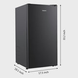 Galanz 3.3 Cu ft One Door Mini Fridge, Black Estar, New