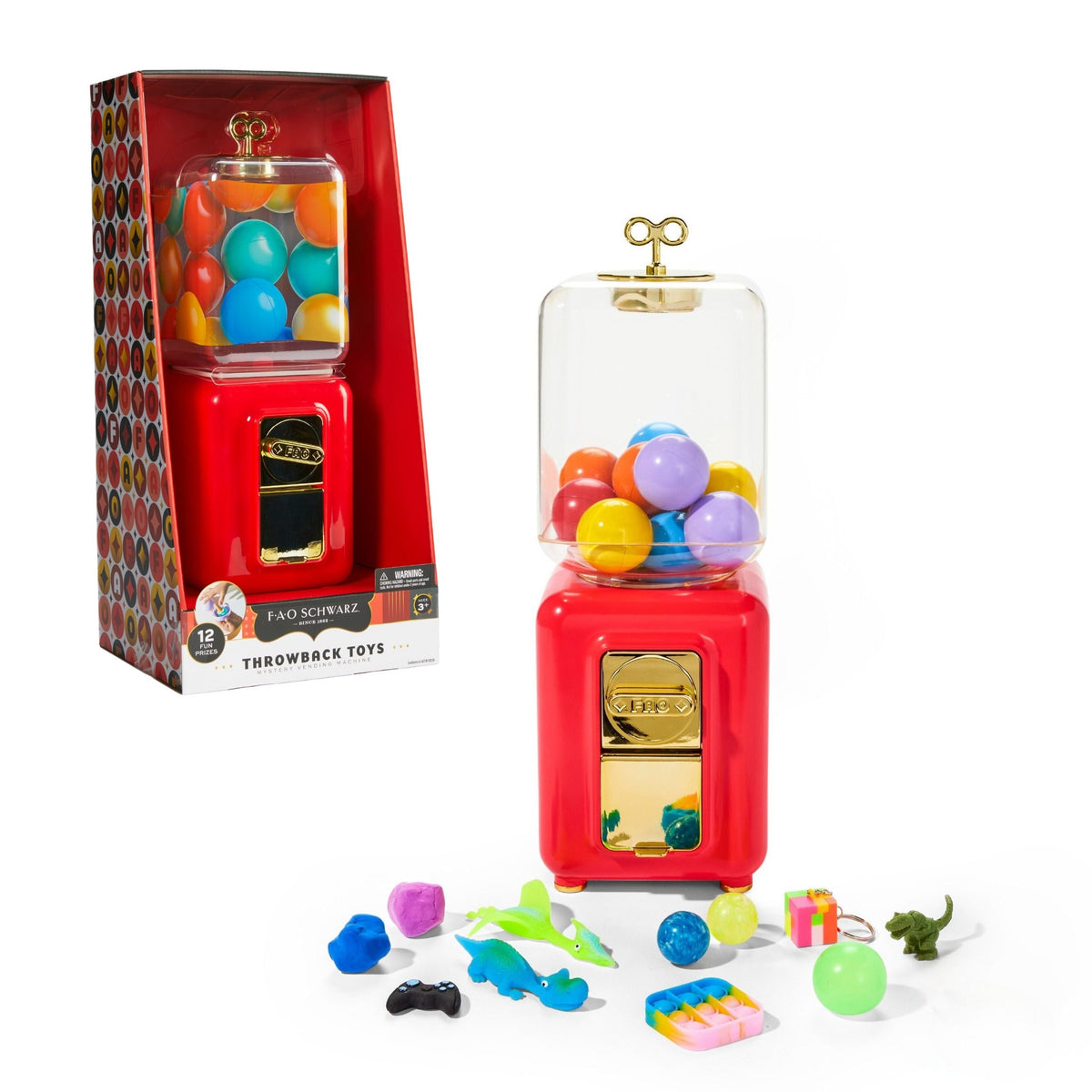 Throwback Toys Vending Machine, Red