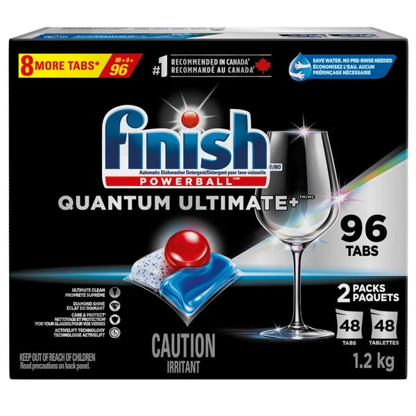 Quantum Ultimate+ Dishwasher Detergent, 96 Tablets H485