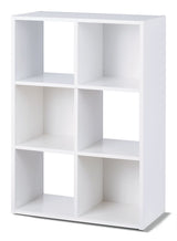 6-Cube Storage Organizer, Bookcase/Bookshelf, White