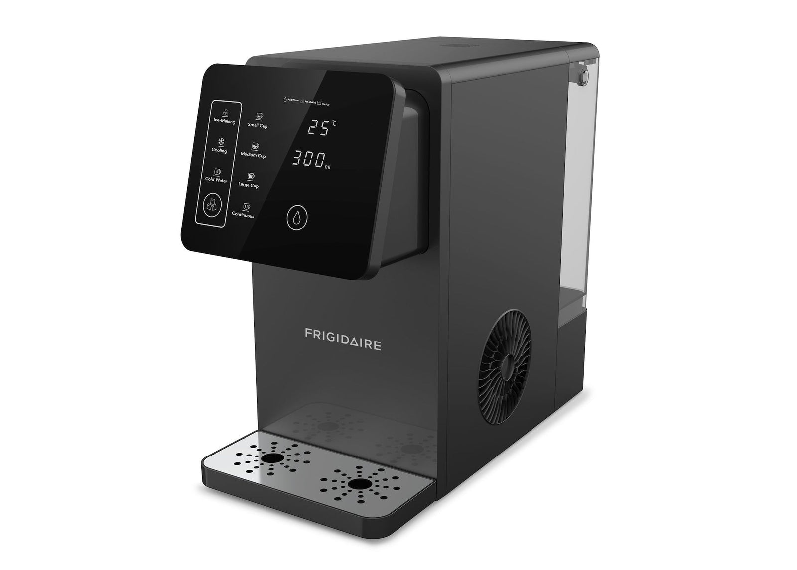 2-in-1 Touch Control Water Dispenser & Ice Maker, Black