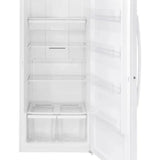 GE 21.3 cu. ft. White Upright Freezer with Exterior Adjustable Temperature Control