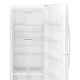 GE 21.3 cu. ft. White Upright Freezer with Exterior Adjustable Temperature Control