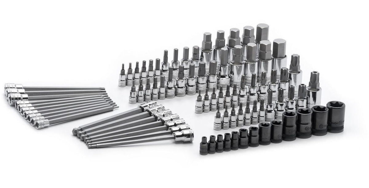 Bit Socket Set, 84-pc, SAE/Metric