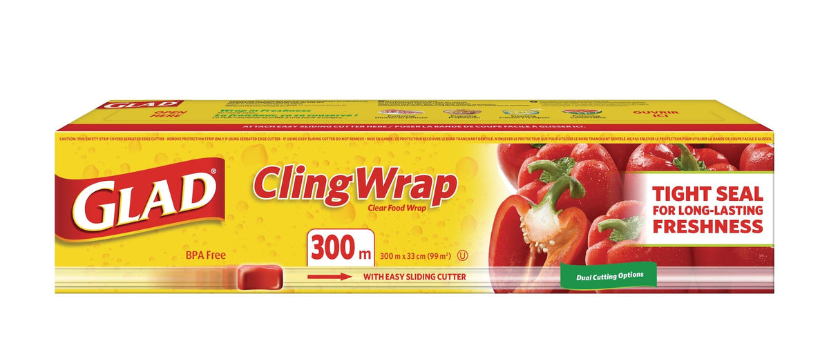 Glad Cling Plastic Wrap, 980-ft