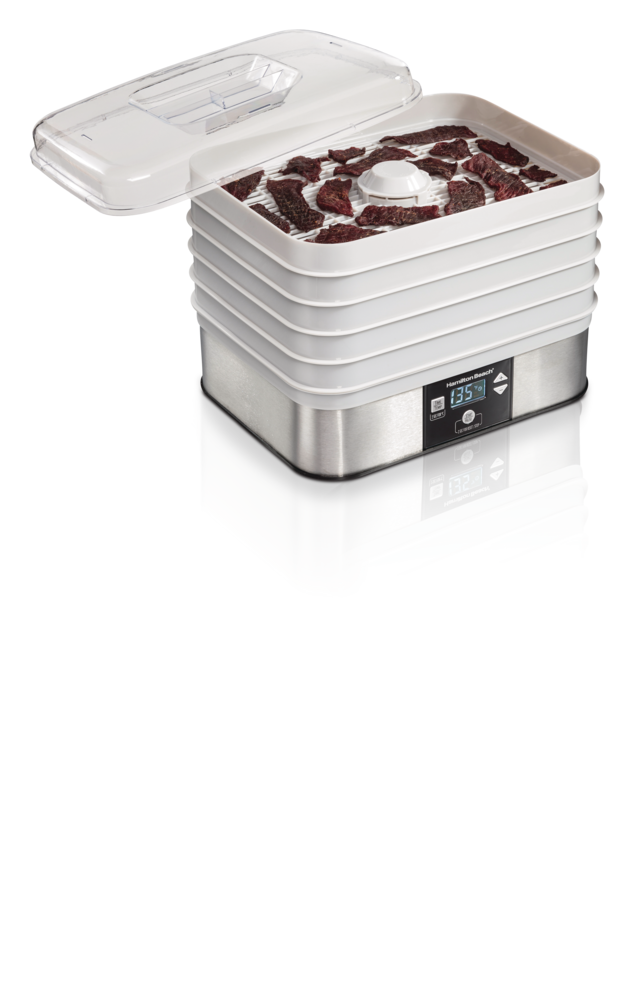 Digital Food Dehydrator with Adjustable Thermostat, Grey