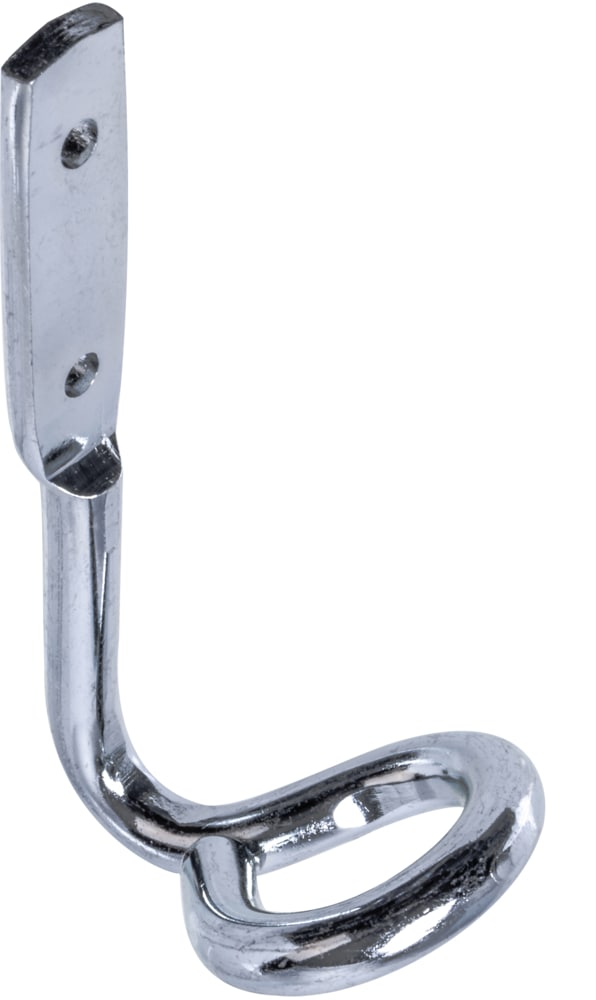 Zinc-Plated Light Duty Eye Loop Hook, No Pre-Drilling, 4-in