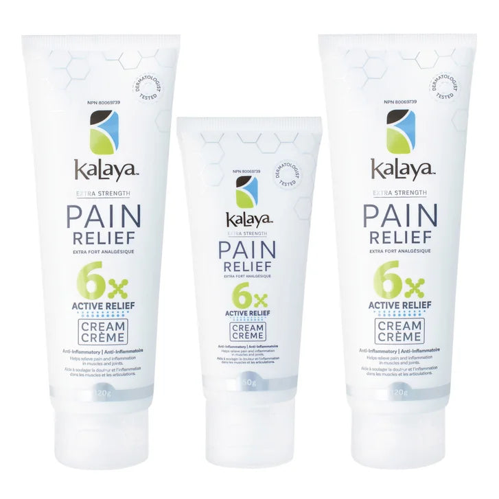 KaLaya 6x Extra Strength Pain Relief Cream, 2 x 120 g + 50 g K6060