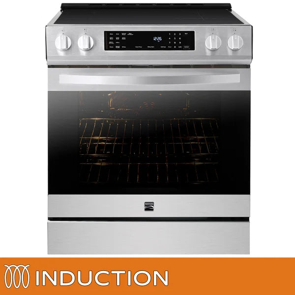 30 in. 5 cu ft. Stainless Steel Digital Control Induction Range with True Convection and Air Fry L406