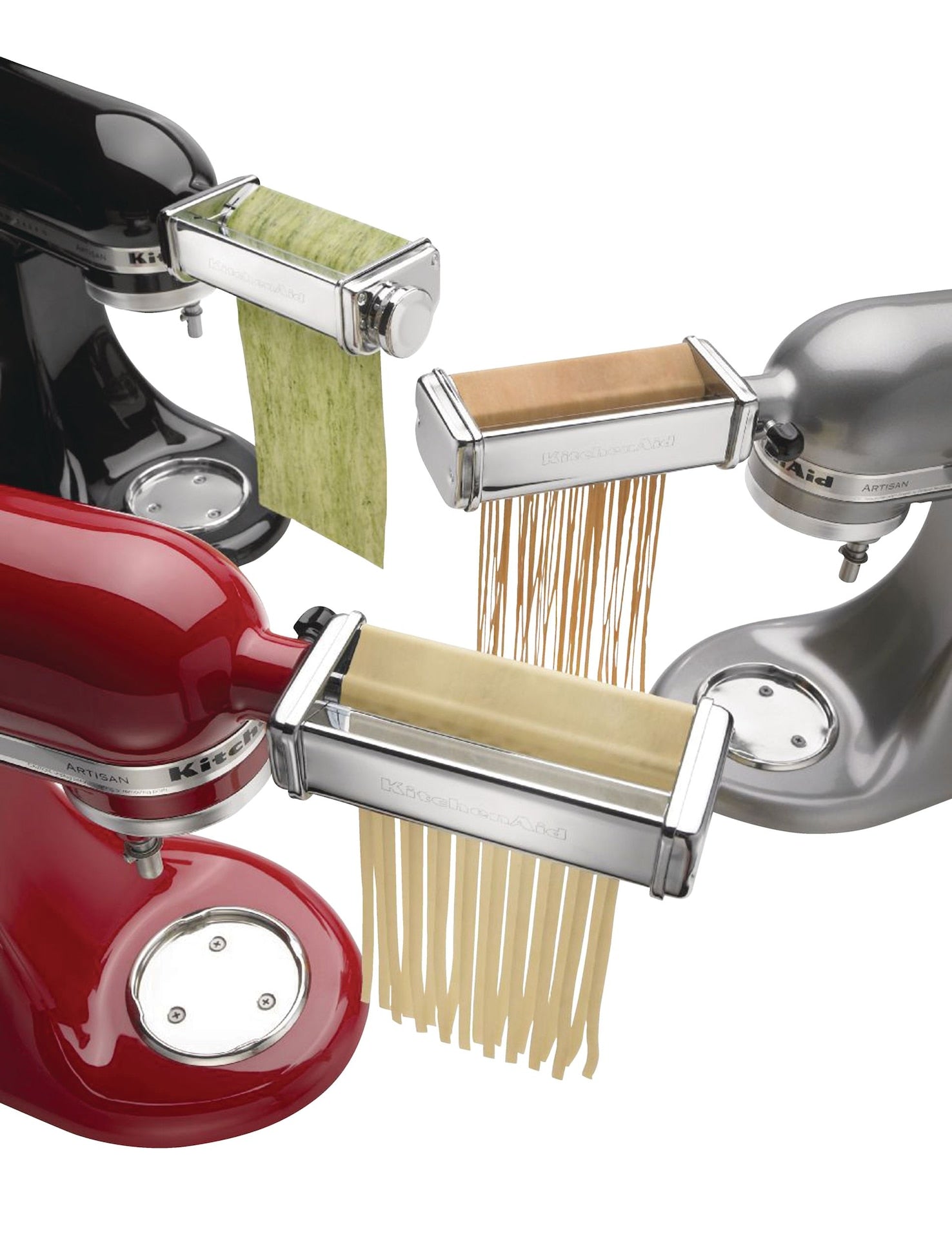 3-Piece Pasta Roller & Cutter Attachment Set