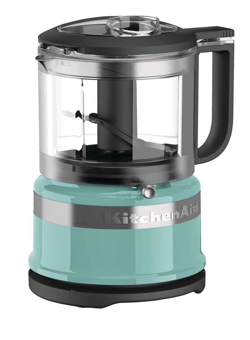Compact 3.5 Cup Food Chopper/Mini Food Processor with Dishwasher Safe Parts, Aqua Sky F7711