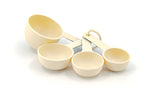 Plastic Measuring Cups, Almond Cream