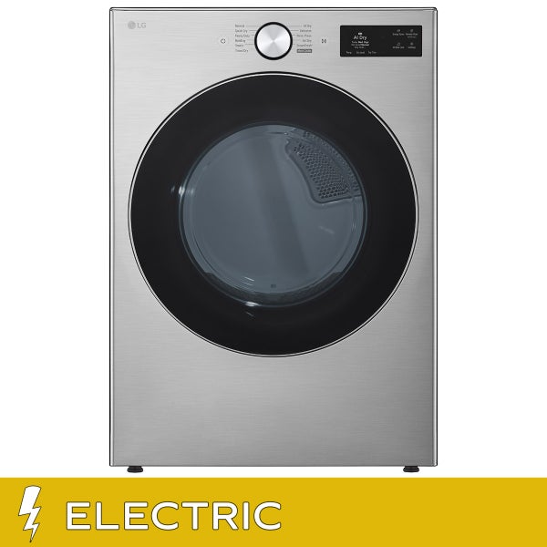 LG 27 in. 7.4 cu ft. Graphite Steel Electric Dryer with AI Sensor Dry