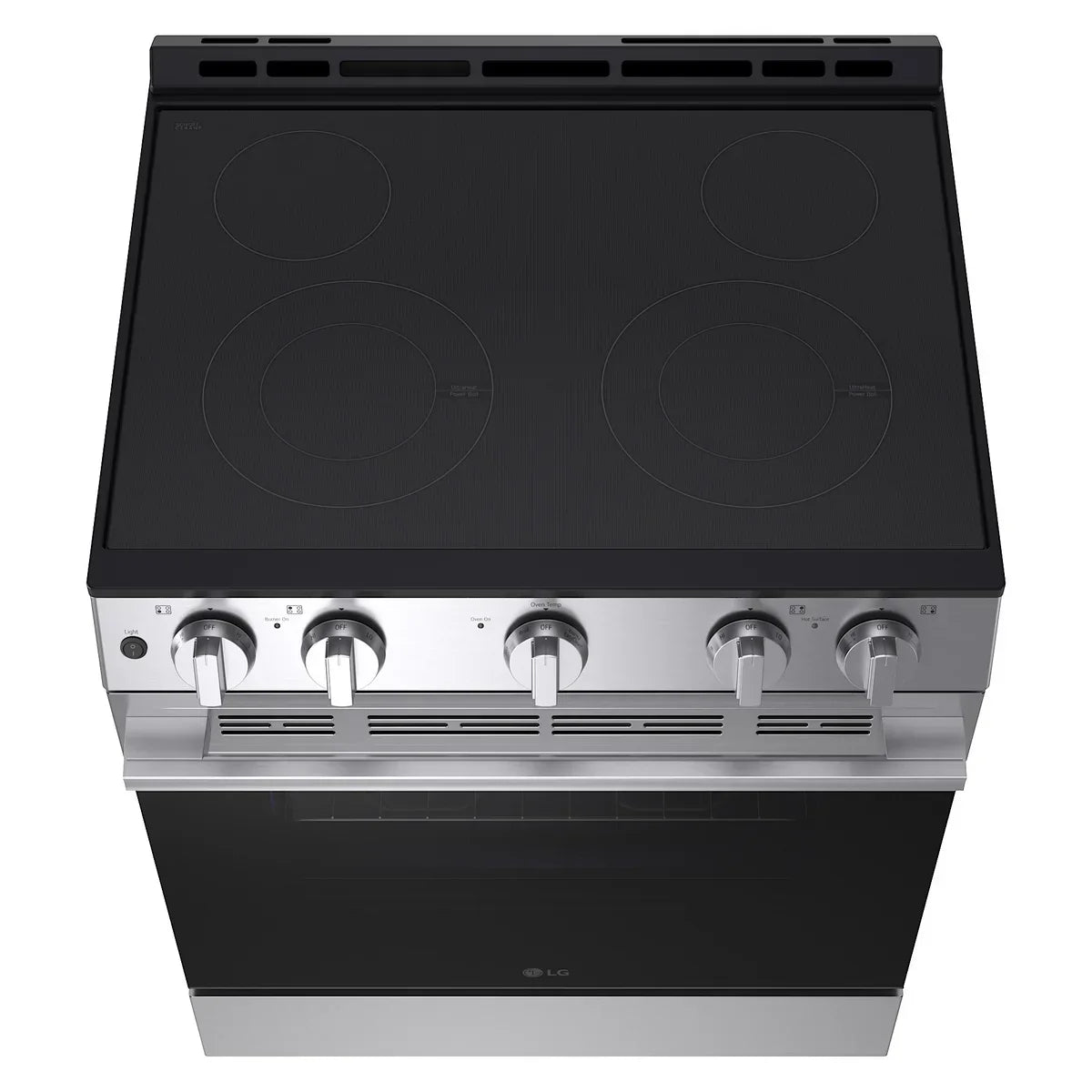 LG 30 in 6.3 cu ft. Stainless Steel Electric Slide-in Range with EasyClean and Pinch to Turn Safety Knobs