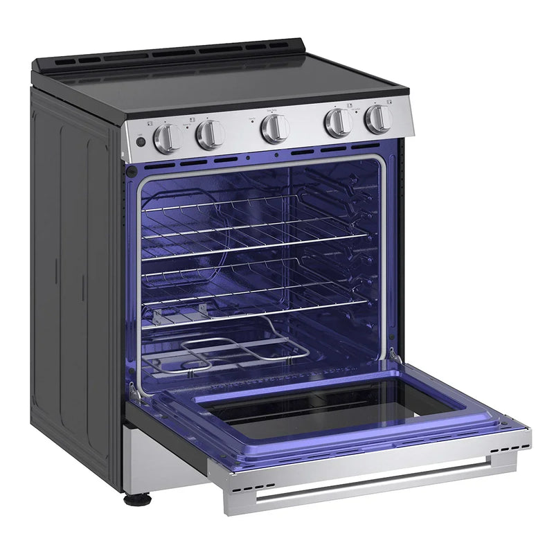 LG 30 in 6.3 cu ft. Stainless Steel Electric Slide-in Range with EasyClean and Pinch to Turn Safety Knobs E8218