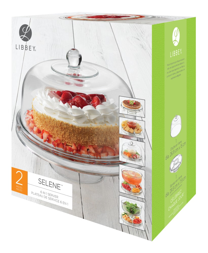 Selene 6-in-1 Server Cake Stand with Dome