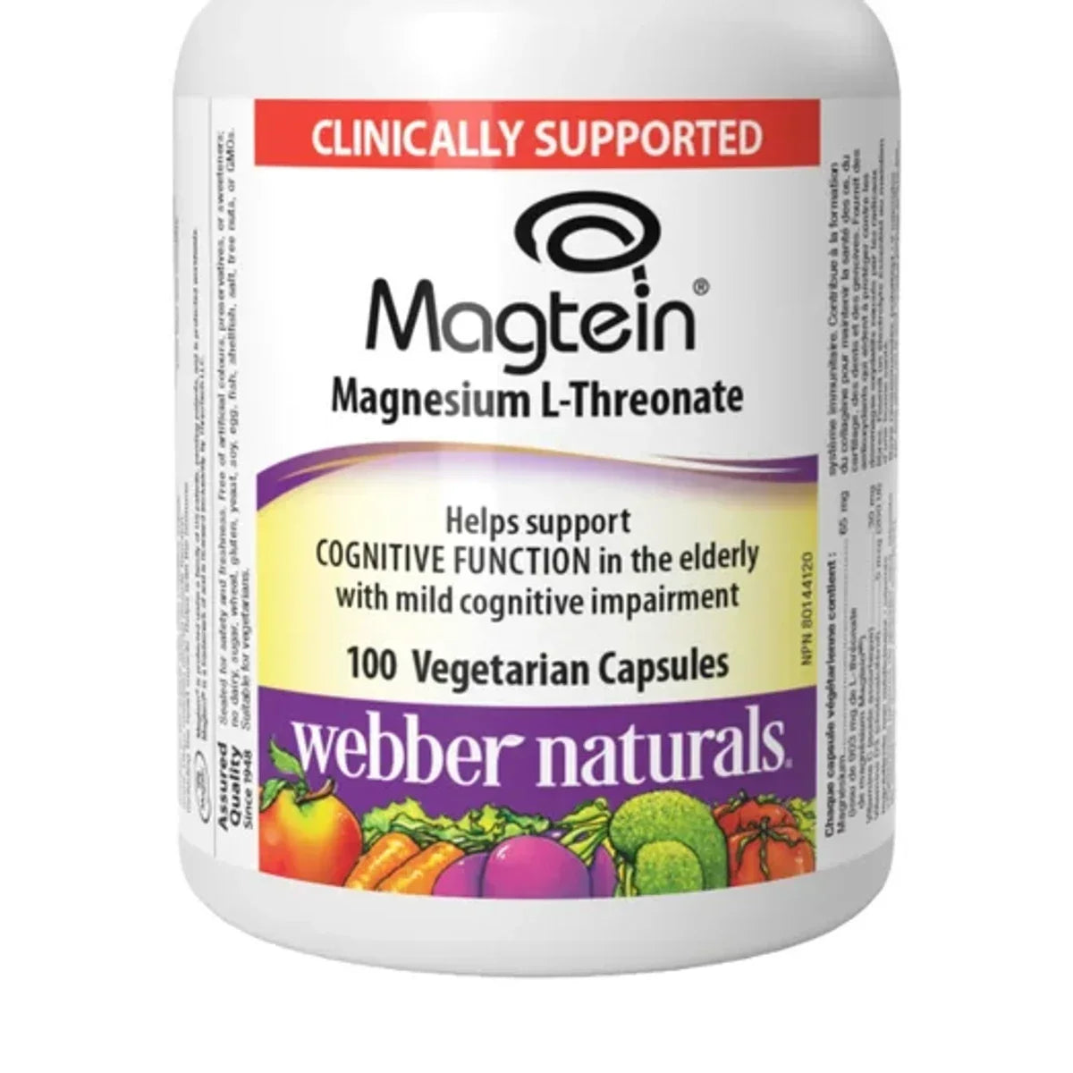 Magtein Magnesium L-Threonate 100 Vcaps