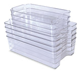 Clear Organization Bin Set, 8-pc
