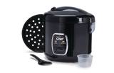 One-Touch Non-Stick Rice Cooker & Steamer, Black, 20 Cups