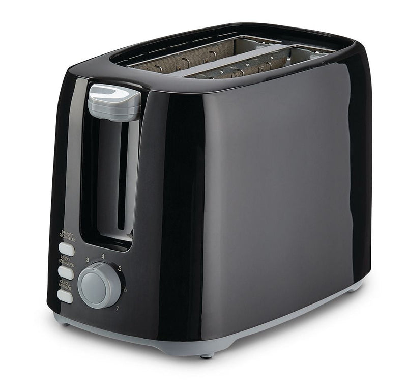 Wide Slots Toaster with 7 Settings, Black, 2-Slices P2255