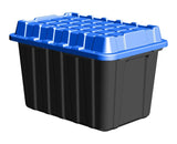 Heavy-Duty Polypropylene Tote with Domed Lid, 120-L