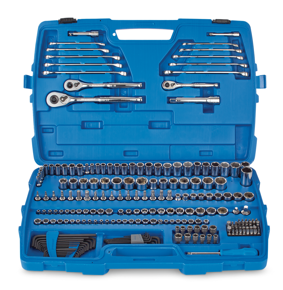 Socket Set, 233-pc, SAE / Metric, Nickel-Chrome Plating
