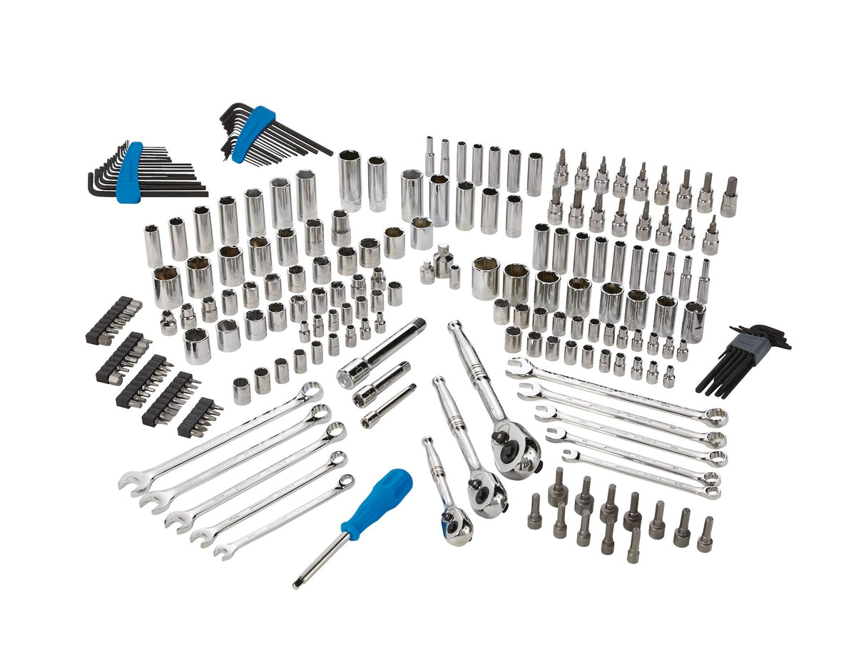Socket Set, 233-pc, SAE / Metric, Nickel-Chrome Plating