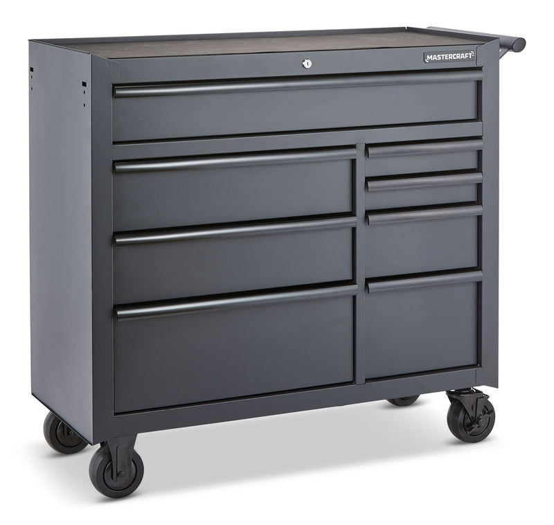 Tool Storage Cabinet, 8 Drawer, 41-in, Black Q4635