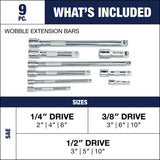 Wobble Extension Bar Set, 9-pc