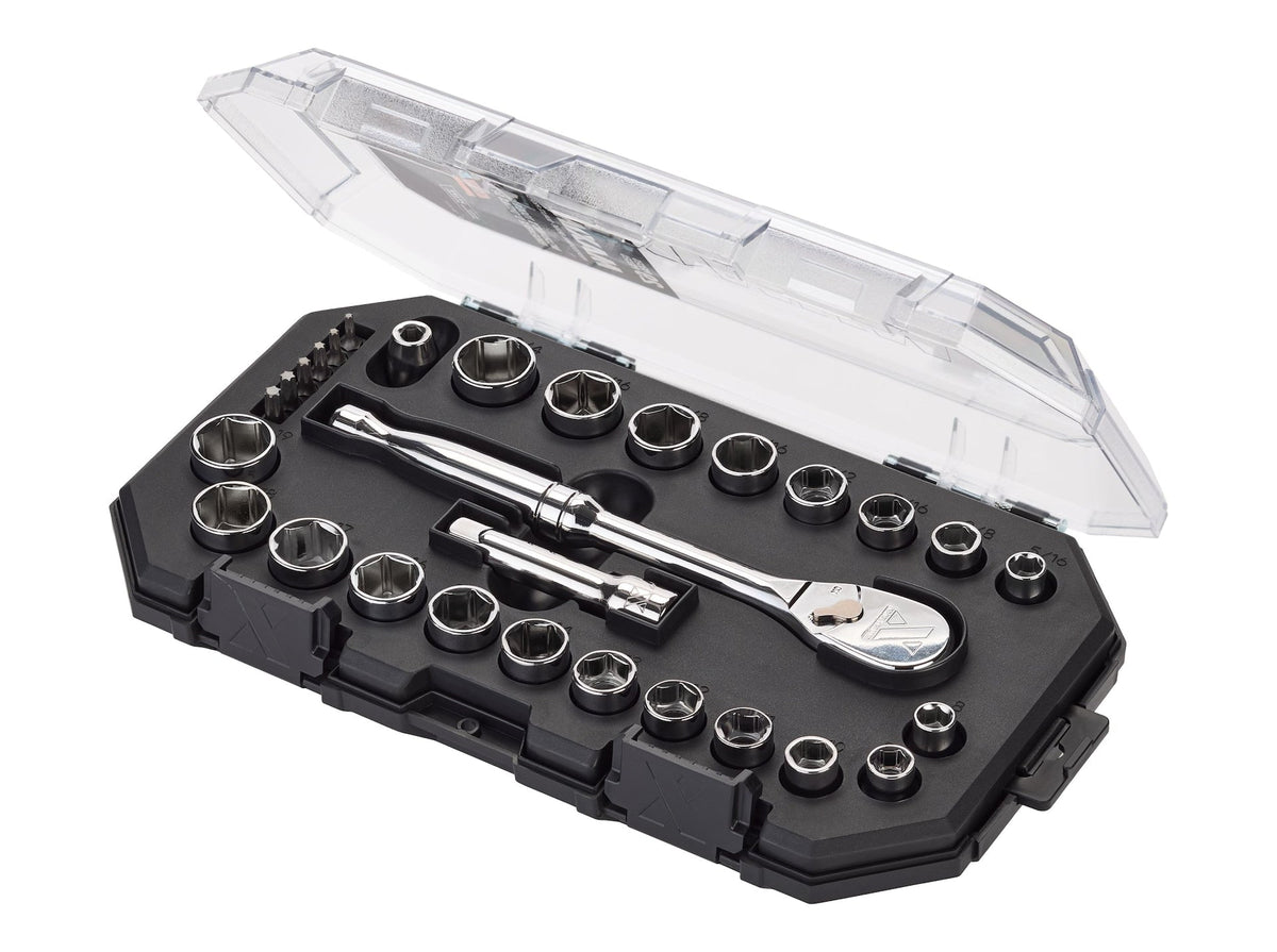 MAXIMUM 29 Piece 3/8" Drive Metric Socket Set