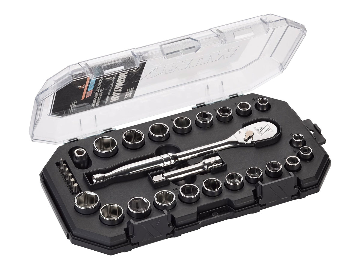 MAXIMUM 29 Piece 3/8" Drive Metric Socket Set