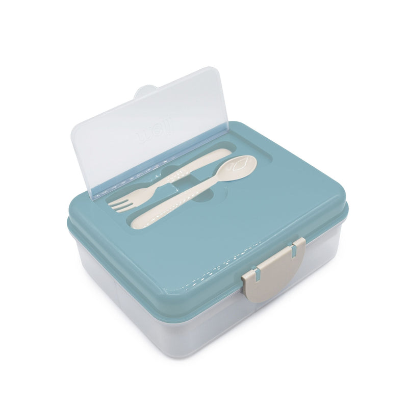 Two-Tiered Bento Food Storage Container, Sage Mint K587