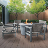 Milo 5-piece Patio Seating Set with Fire Table