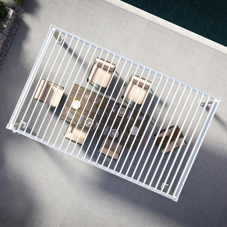Mirador 8.8 ft. x 14.4 ft. Adjustable Louvered Aluminum Pergola