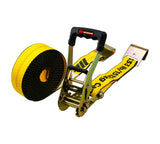 10,000-lb Commercial Ratchet Tie Down Strap, with Flat Hook, 2-in x 27-ft