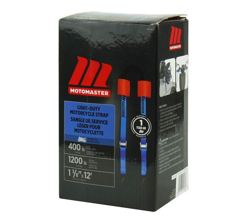 1,200-lb Motorcycle Tie Down Strap, 1 3/8-in x 12-ft X8542