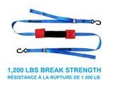 1,200-lb Motorcycle Tie Down Strap, 1 3/8-in x 12-ft