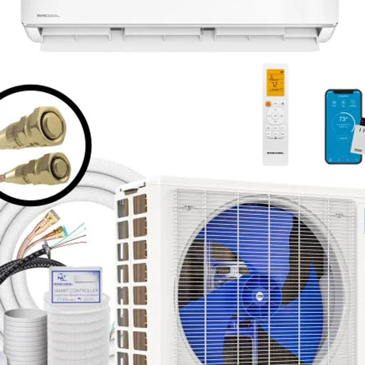 MRCOOL Mini-Split Air Conditioner with Heat pump and Wifi Connectivity