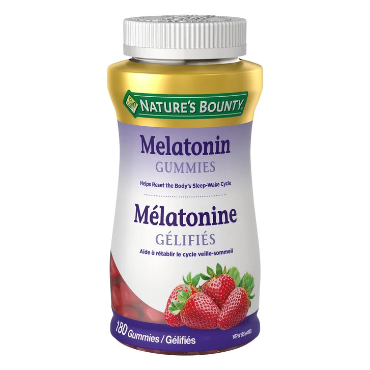 Nature's Bounty Melatonin Gummies, 180 Gummies V2721