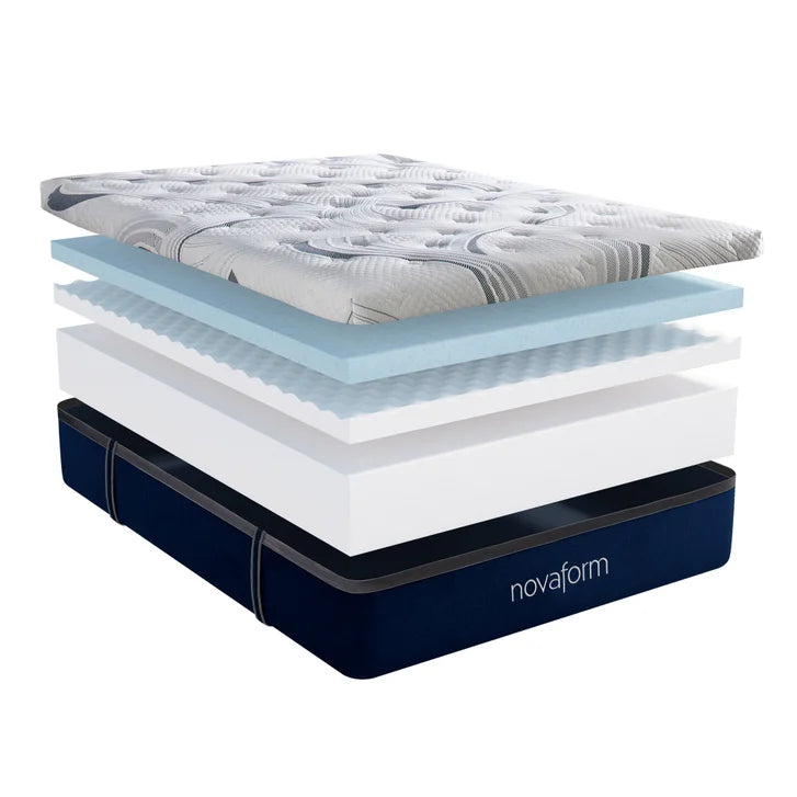 Novaform ComfortGrande Plus Advanced 35.5 cm (14 in.) Gel Memory Foam Queen Mattress S6206