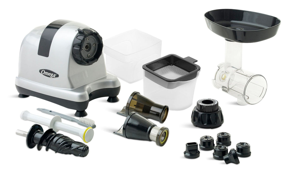 Omega Horizontal Slow Juicer, 150W, 4 Cups