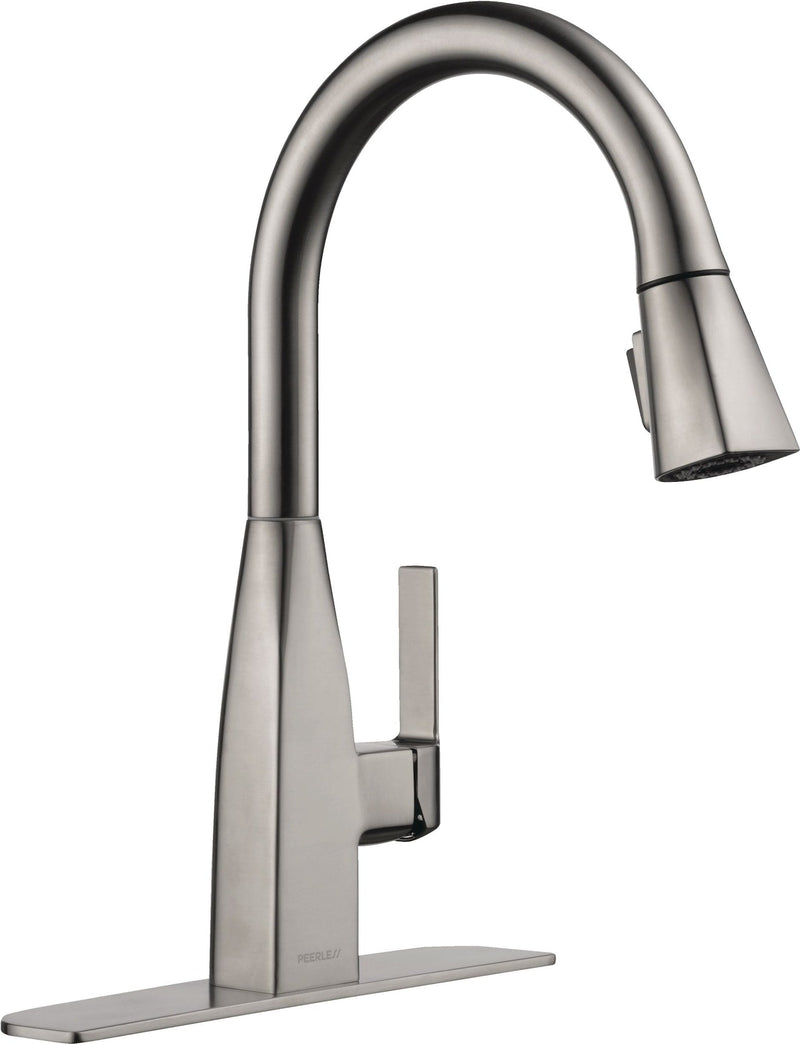 Xander Single Handle High Arc Pull-Down Kitchen Faucet, Stainless Steel E8457