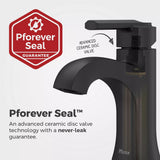 Vaneri Single Control Bath Faucet, Matte Black