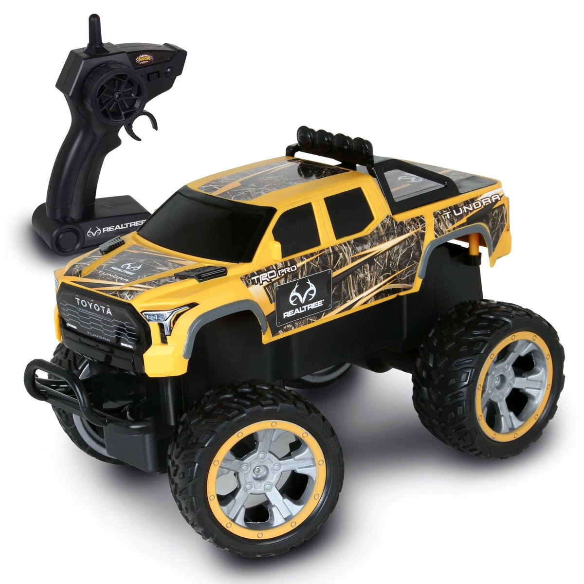 Yellow Tundra RC Car, 100-ft Range